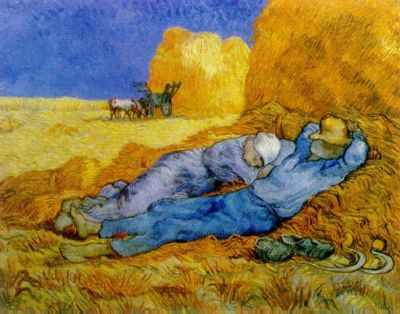 noon rest from work after millet - Van Gogh Painting On Canvas